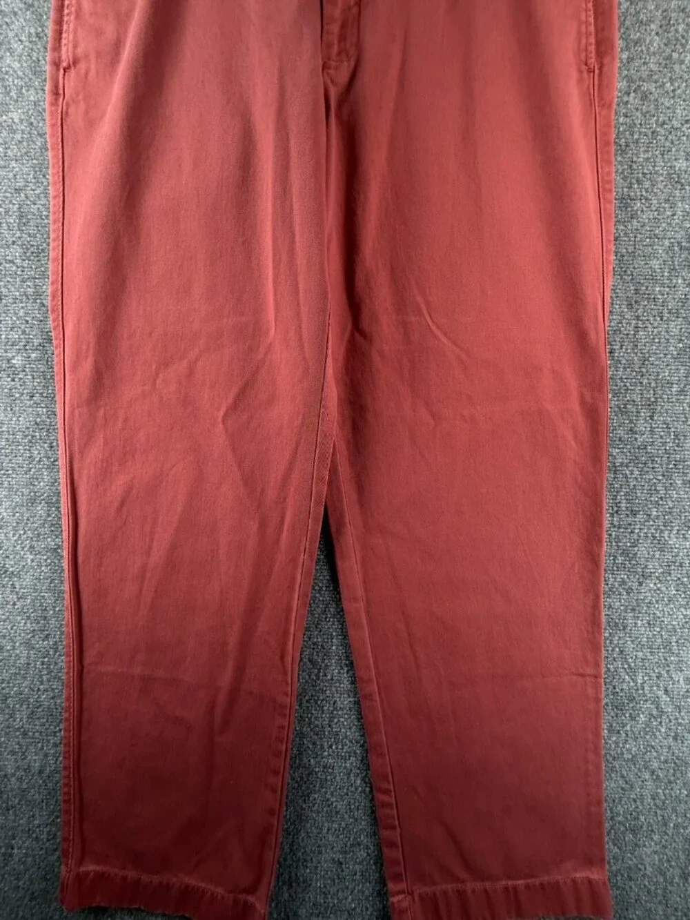 NWT J. Crew Factory Chino Pants 36x30 Red Classic Fit Slim Leg All Cotton Men